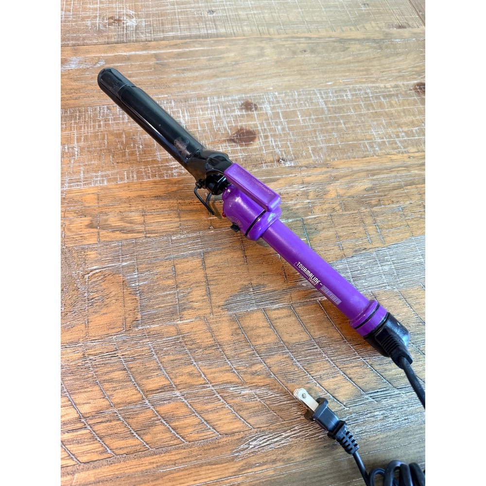 Hot Tools Professional Tourmaline‎ Tools Purple Curling Iron Model 3181 85W
